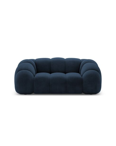 Canapé Velours Lyna 2 Places bleu roi - 180x114x72 cm