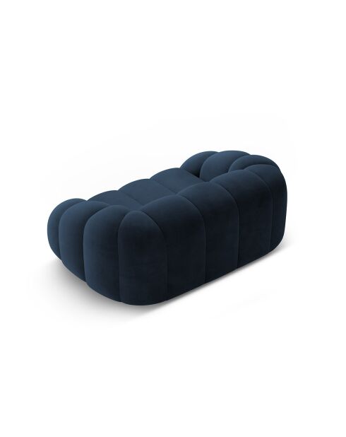 Canapé Velours Lyna 2 Places bleu roi - 180x114x72 cm