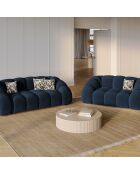 Canapé Velours Lyna 2 Places bleu roi - 180x114x72 cm