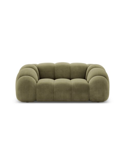 Canapé Velours Lyna 2 Places vert - 180x114x72 cm