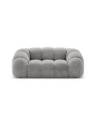 Canapé Velours Lyna 2 Places gris - 180x114x72 cm