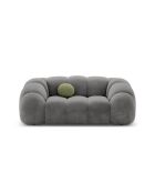 Canapé Velours Lyna 2 Places gris foncé - 180x114x72 cm