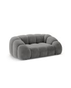 Canapé Velours Lyna 2 Places gris foncé - 180x114x72 cm