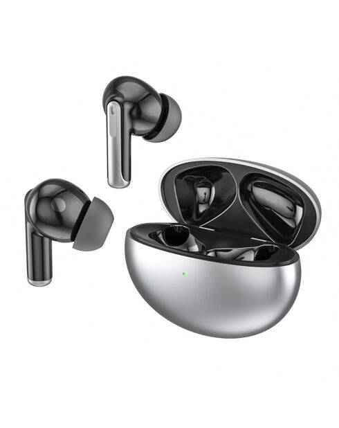 Ecouteurs sans fil (TWS) Bluetooth Edition COSMOS argentés