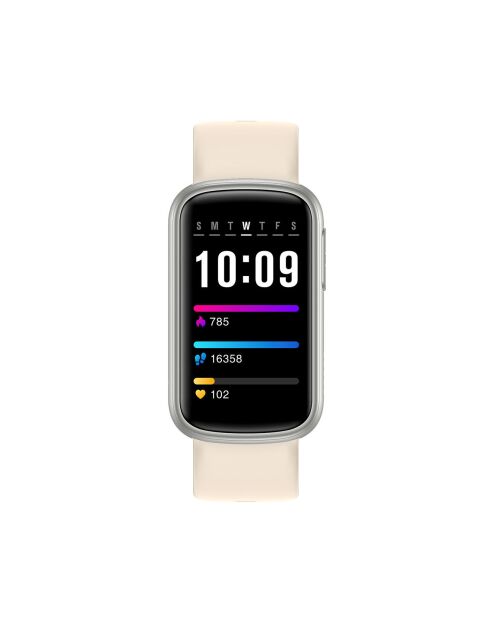 Montre connectée - Edition Bélissima avec bracelet en silicone beige