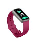 Reloj inteligente: edición Bélissima con correa de silicona color frambuesa
