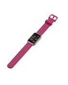 Reloj inteligente: edición Bélissima con correa de silicona color frambuesa