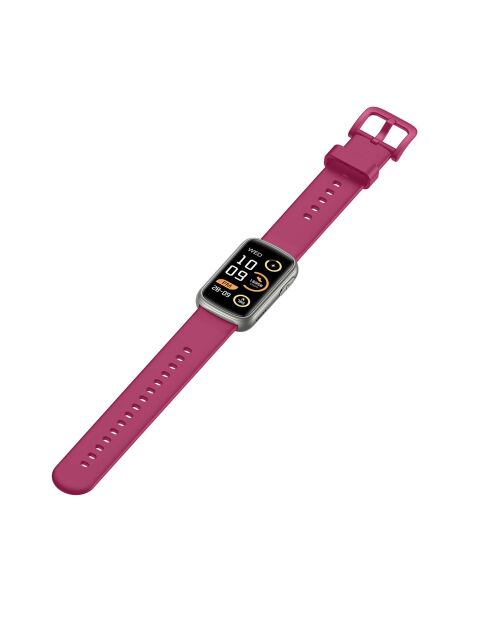 Reloj inteligente: edición Bélissima con correa de silicona color frambuesa