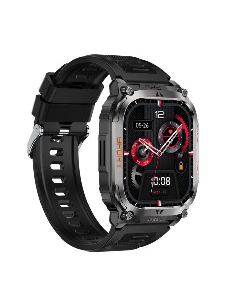 Montre connectée AMOLED NASA GPS edition Daytona noire