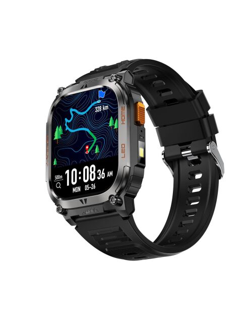 Montre connectée AMOLED NASA GPS edition Daytona noire