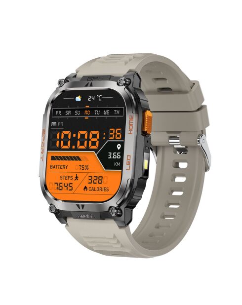 Montre connectée AMOLED NASA GPS edition Daytona grise