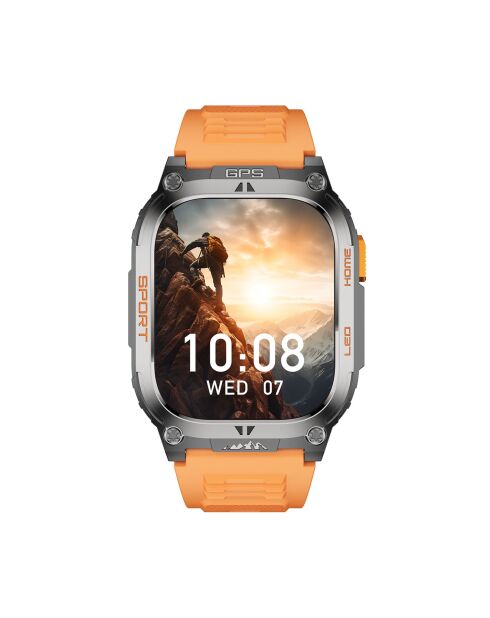 Montre connectée AMOLED NASA GPS edition Daytona orange