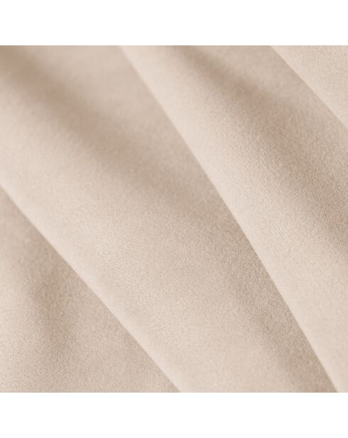 Canapé Panoramique (Côté Droit) Velours Lyna 6 Places beige - 355x225x72 cm
