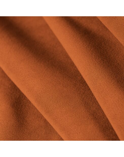 Canapé Panoramique (Côté Droit) Velours Lyna 6 Places terracotta - 355x225x72 cm