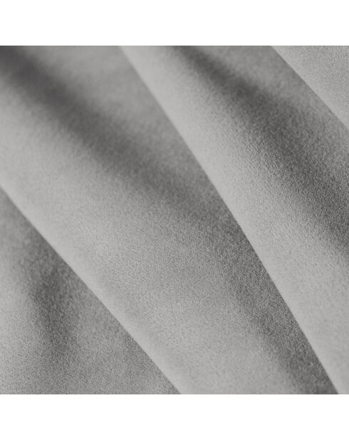 Canapé Panoramique (Côté Droit) Velours Lyna 6 Places gris - 355x225x72 cm