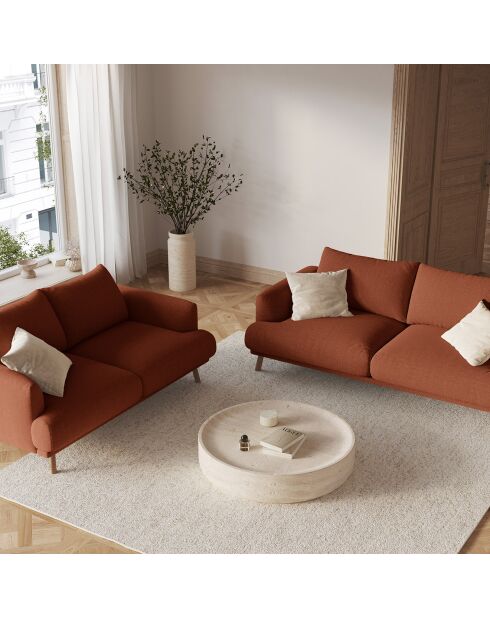 Canapé Margot 2 Places brique - 170x95x75 cm