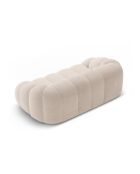 Canapé Velours Lyna 3 Places beige - 212x114x72 cm