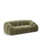 Canapé Velours Lyna 3 Places vert - 212x114x72 cm