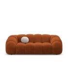 Canapé Velours Lyna 3 Places terracotta - 212x114x72 cm