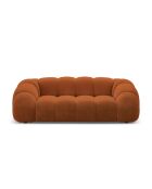 Canapé Velours Lyna 3 Places terracotta - 212x114x72 cm