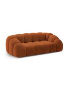 Canapé Velours Lyna 3 Places terracotta - 212x114x72 cm
