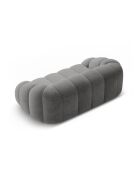Canapé Velours Lyna 3 Places gris foncé - 212x114x72 cm
