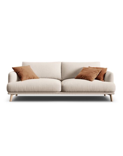 Canapé Margot 3 Places beige - 200x95x75 cm