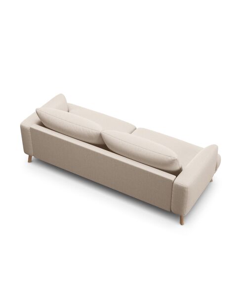 Canapé Margot 3 Places beige - 200x95x75 cm
