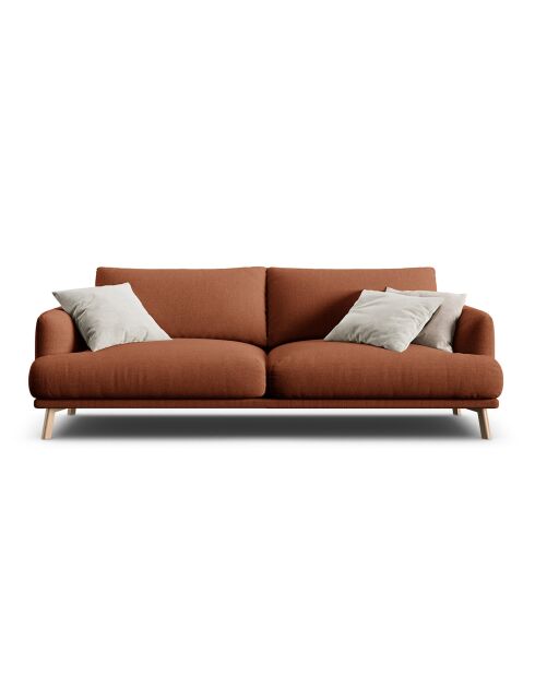 Canapé Margot 3 Places brique - 200x95x75 cm