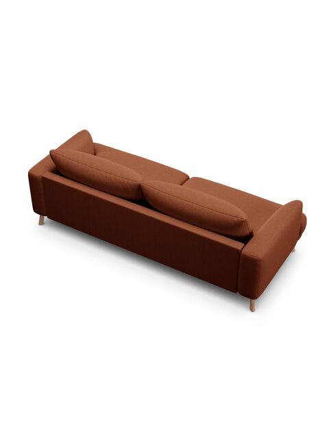 Canapé Margot 3 Places brique - 200x95x75 cm