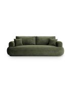 Canapé Velours Convertible Avec Coffre Adriana 3 Places vert - 253x108x94 cm