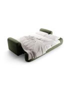 Canapé Velours Convertible Avec Coffre Adriana 3 Places vert - 253x108x94 cm