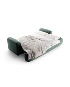 Canapé Velours Convertible Avec Coffre Adriana 3 Places pétrole - 253x108x94 cm