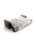Canapé Velours Convertible Avec Coffre Adriana 3 Places gris - 253x108x94 cm