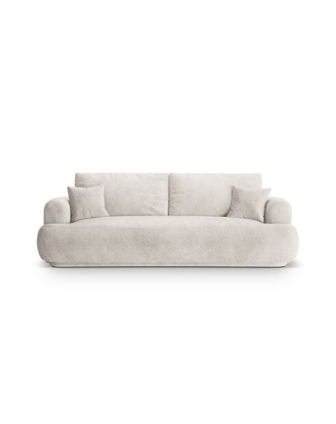 Canapé Convertible Avec Coffre Adriana 3 Places beige - 253x108x94 cm