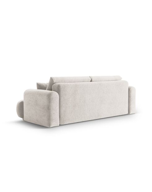 Canapé Convertible Avec Coffre Adriana 3 Places beige - 253x108x94 cm