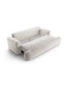 Canapé Convertible Avec Coffre Adriana 3 Places beige - 253x108x94 cm