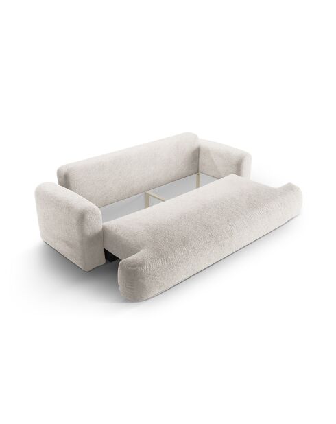 Canapé Convertible Avec Coffre Adriana 3 Places beige - 253x108x94 cm