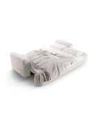 Canapé Convertible Avec Coffre Adriana 3 Places beige - 253x108x94 cm