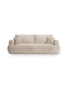 Canapé Convertible Avec Coffre Adriana 3 Places le sable - 253x108x94 cm