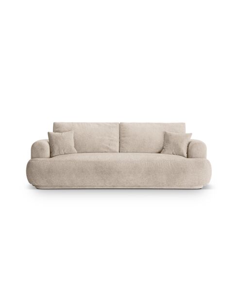 Canapé Convertible Avec Coffre Adriana 3 Places le sable - 253x108x94 cm