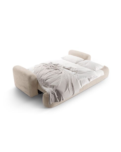 Canapé Convertible Avec Coffre Adriana 3 Places le sable - 253x108x94 cm