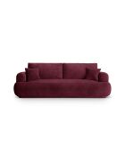Canapé Convertible Avec Coffre Adriana 3 Places bordeaux - 253x108x94 cm