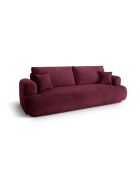 Canapé Convertible Avec Coffre Adriana 3 Places bordeaux - 253x108x94 cm