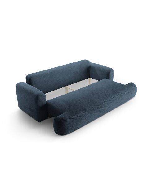 Canapé Convertible Avec Coffre Adriana 3 Places bleu foncé - 253x108x94 cm