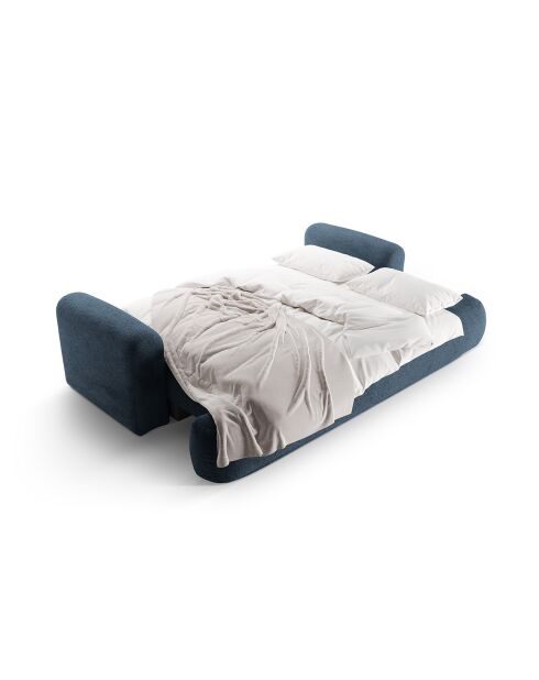 Canapé Convertible Avec Coffre Adriana 3 Places bleu foncé - 253x108x94 cm