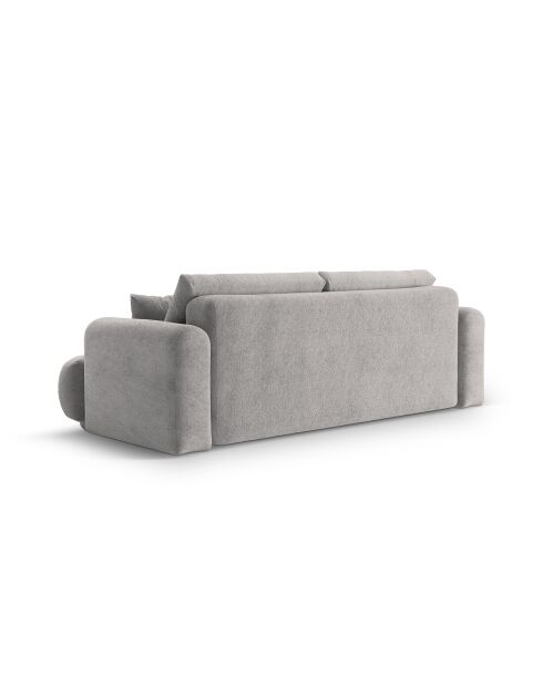 Canapé Convertible Avec Coffre Adriana 3 Places gris chaud - 253x108x94 cm