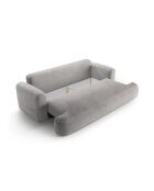 Canapé Convertible Avec Coffre Adriana 3 Places gris chaud - 253x108x94 cm