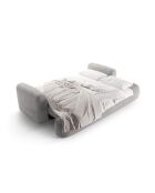 Canapé Convertible Avec Coffre Adriana 3 Places gris chaud - 253x108x94 cm