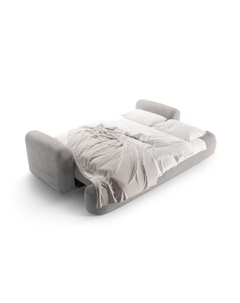 Canapé Convertible Avec Coffre Adriana 3 Places gris chaud - 253x108x94 cm
